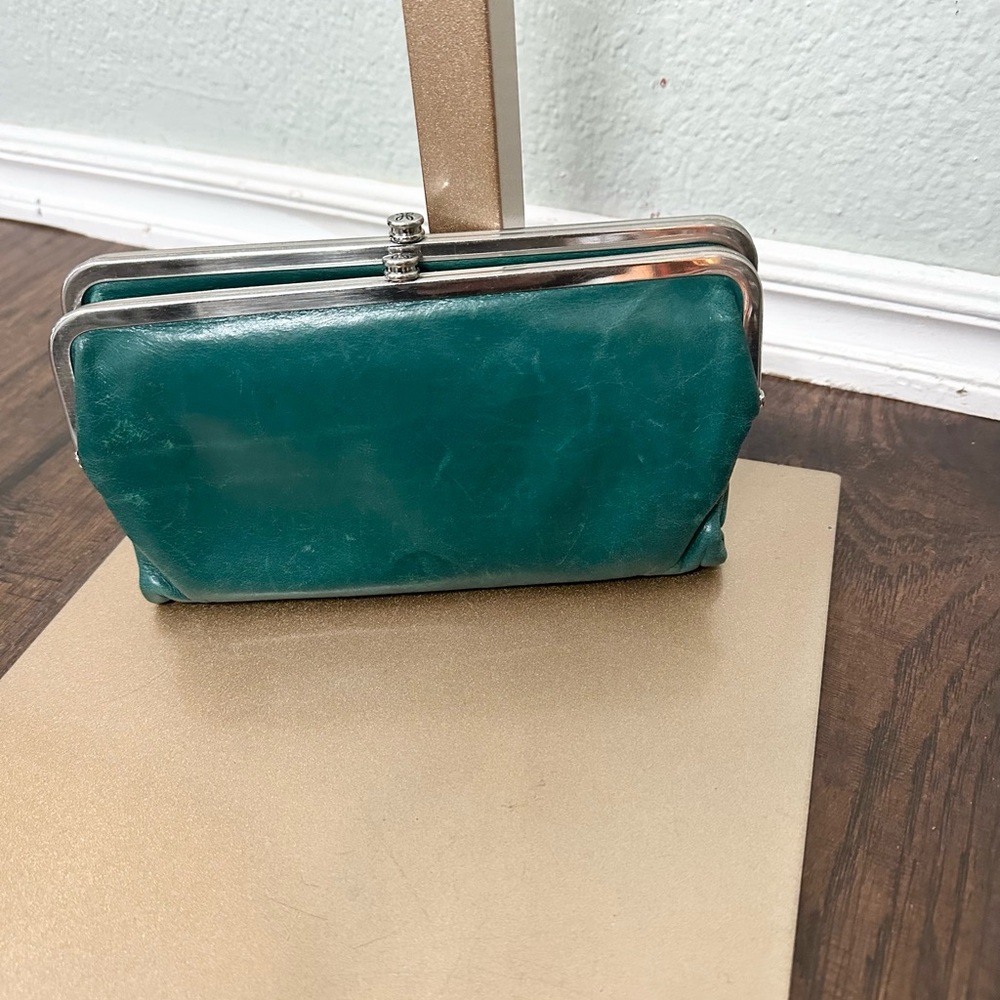 HOBO | Elegant Teal Clutch Wallet - Picture 2 of 8